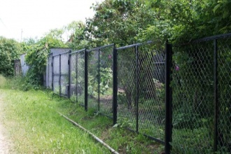 Забор из сетки рабицы в натяг секционный 70 метров