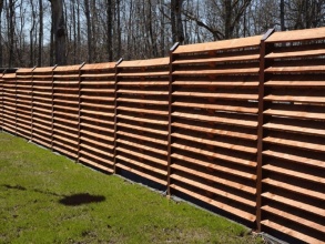 Деревянный забор елочка 50 метров