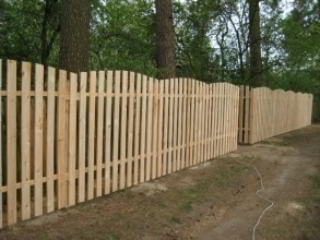Деревянный забор из штакетника 80 метров