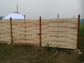 Деревянный забор плетёнка 40 метров